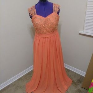 Coral Formal Dress 16W👗 Offers Welcome🤗